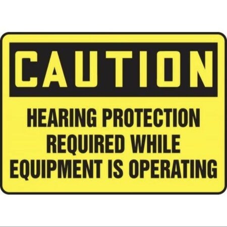 Accuform OSHA CAUTION SAFETY SIGN HEARING FRMPPE712VS FRMPPE712VS